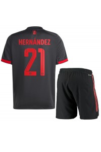Fotbalové Dres Bayern Munich Lucas Hernandez #21 Dětské Třetí Oblečení 2022-23 Krátký Rukáv (+ trenýrky)